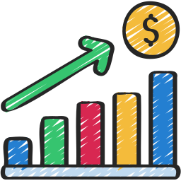 profitto finanziario icona