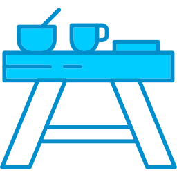Camping table icon