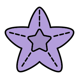 estrella de mar icono