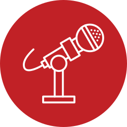 soporte de micrófono icono