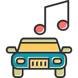muzyka samochodowa ikona