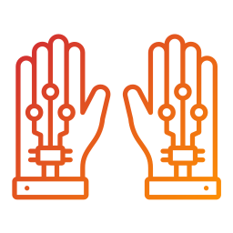 Wired gloves icon