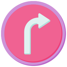 Right turn icon