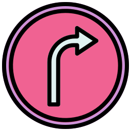 Right turn icon