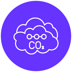 dióxido de carbono icono
