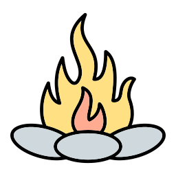 pozzo del fuoco icona
