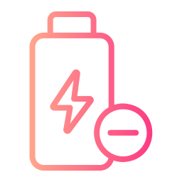 niedriger batteriestatus icon