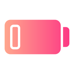 niedriger batteriestatus icon