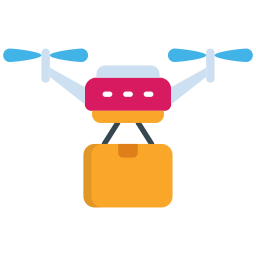 Drone delivery icon