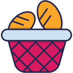Food basket icon