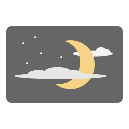 Crescent moon icon