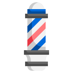 Barber pole icon