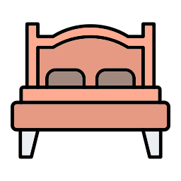 cama matrimonial icono