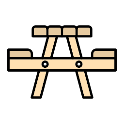 table de pique-nique Icône