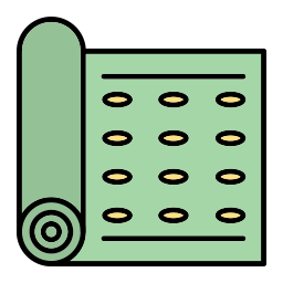 Yoga mat icon