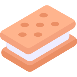 sándwich de helado icono