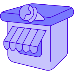 Ice cream shop icon