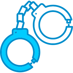 Police handcuffs icon