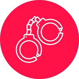 Police handcuffs icon