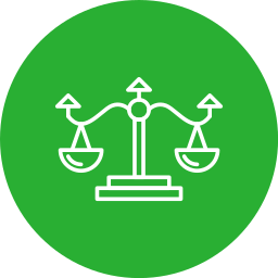 Justice scale icon