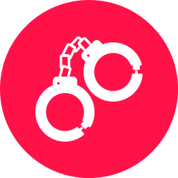 Police handcuffs icon