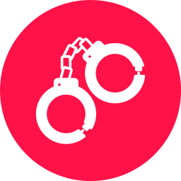 handschellen der polizei icon