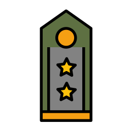stopień wojskowy ikona