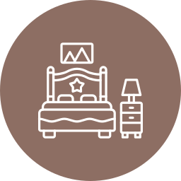 camera da letto icona