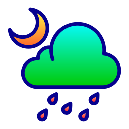 nachtelijke regen icoon