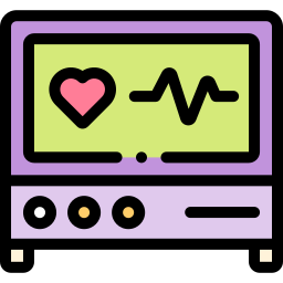 Heart monitoring icon