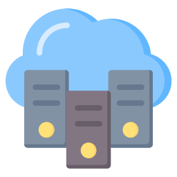 Cloud database icon