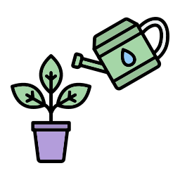 Watering plants icon