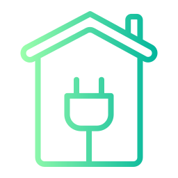 Green house icon