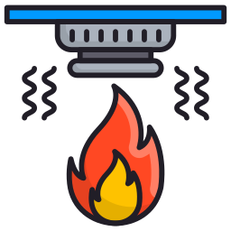 sensor de fuego icono