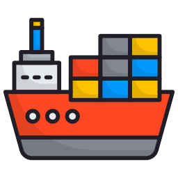 Cargo ship icon