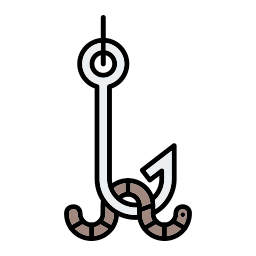 Fishing baits icon