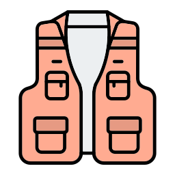 Fishing vest icon