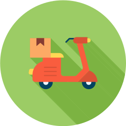 Delivery bike icon