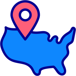 Usa map icon
