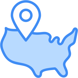 Usa map icon