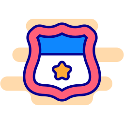 politie badge icoon