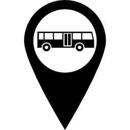 Булавка автобусной остановки иконка