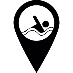 swimming pool pin icon