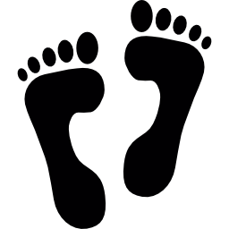voeten voetafdruk icoon
