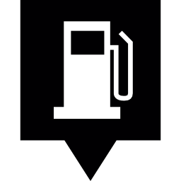 tankstation pin icoon