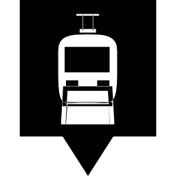 locatie van het treinstation icoon