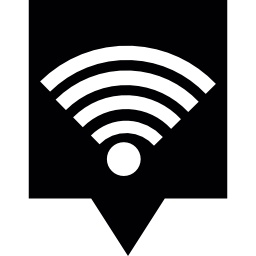 ubicación wifi icono