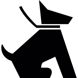 Сидящая собака иконка