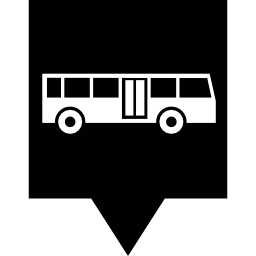posizione della fermata dell'autobus icona