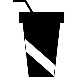 silhouette de boisson gazeuse Icône